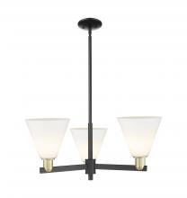 Innovations Lighting 716-3CR-BAB-GBC-81 - Berkshire Glass - 3 Light - 30 inch - Black Antique Brass - Stem hung - Pendant