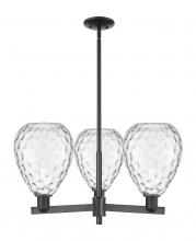 Innovations Lighting 716-3CR-BK-G372 - Waverly - 3 Light - 30 inch - Matte Black - Stem hung - Pendant