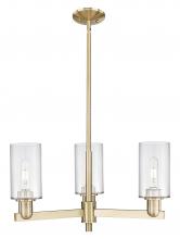Innovations Lighting 716-3CR-CB-G802 - Clymer - 3 Light - 26 inch - Champagne Bronze - Stem hung - Flush Mount