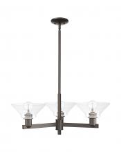Innovations Lighting 716-3CR-OB-G132 - Orwell - 3 Light - 30 inch - Oil Rubbed Bronze - Stem hung - Pendant