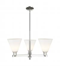 Innovations Lighting 716-3CR-PN-GBC-81 - Berkshire Glass - 3 Light - 30 inch - Polished Nickel - Stem hung - Pendant