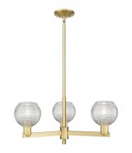 Innovations Lighting 716-3CR-SG-G122C-6CL - Athens - 3 Light - 28 inch - Satin Gold - Stem hung - Flush Mount