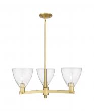 Innovations Lighting 716-3CR-SG-GBD-754 - Bristol - 3 Light - 29 inch - Satin Gold - Stem hung - Pendant