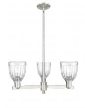 Innovations Lighting 716-3CR-SN-G442 - Brookfield - 3 Light - 28 inch - Satin Nickel - Stem hung - Pendant