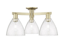 Innovations Lighting 716-3F-AB-GBD-754 - Bristol - 3 Light - 25 inch - Antique Brass - Semi-Flush Mount