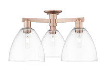 Innovations Lighting 716-3F-AC-GBD-92 - Bristol - 3 Light - 27 inch - Antique Copper - Semi-Flush Mount