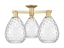 Innovations Lighting 716-3F-BB-G372 - Waverly - 3 Light - 26 inch - Brushed Brass - Semi-Flush Mount