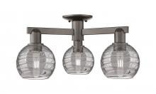 Innovations Lighting 716-3F-OB-G1213-6SM - Athens Deco Swirl - 3 Light - 6 inch - Oil Rubbed Bronze - Semi-Flush Mount