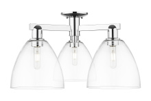 Innovations Lighting 716-3F-PC-GBD-92 - Bristol - 3 Light - 27 inch - Polished Chrome - Semi-Flush Mount