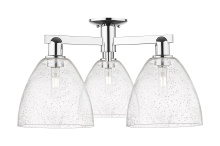 Innovations Lighting 716-3F-PC-GBD-94 - Bristol - 3 Light - 27 inch - Polished Chrome - Semi-Flush Mount