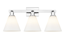 Innovations Lighting 716-3W-PC-GBC-81 - Berkshire - 3 Light - 26 inch - Polished Chrome - Bath Vanity Light