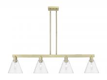 Innovations Lighting 716-4I-AB-GBC-82 - Berkshire Glass - 4 Light - 51 inch - Antique Brass - Stem hung - Island Light