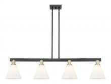 Innovations Lighting 716-4I-BAB-GBC-81 - Berkshire Glass - 4 Light - 51 inch - Black Antique Brass - Stem hung - Island Light