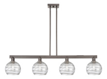 Innovations Lighting 716-4I-OB-G1213-8CL - Athens Deco Swirl - 4 Light - 51 inch - Oil Rubbed Bronze - Stem hung - Island Light