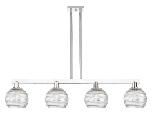 Innovations Lighting 716-4I-PC-G1213-8CL - Athens Deco Swirl - 4 Light - 51 inch - Polished Chrome - Stem hung - Island Light