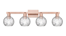 Innovations Lighting 716-4W-AC-G1215-6 - Athens Water Glass - 4 Light - 33 inch - Antique Copper - Bath Vanity Light