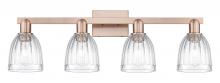 Innovations Lighting 716-4W-AC-G442 - Brookfield - 4 Light - 33 inch - Antique Copper - Bath Vanity Light