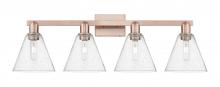 Innovations Lighting 716-4W-AC-GBC-84 - Berkshire Glass - 4 Light - 35 inch - Antique Copper - Bath Vanity Light