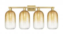 Innovations Lighting 716-4W-BB-G482-7AM - Brookhaven Cloche - 4 Light - 36 inch - Brushed Brass - Bath Vanity Light