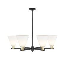 Innovations Lighting 716-6CR-BAB-GBC-81 - Berkshire Glass - 6 Light - 38 inch - Black Antique Brass - Stem hung - Chandelier