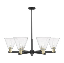 Innovations Lighting 716-6CR-BAB-GBC-84 - Berkshire Glass - 6 Light - 38 inch - Black Antique Brass - Stem hung - Chandelier
