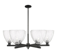 Innovations Lighting 716-6CR-BK-GBD-94 - Bristol - 6 Light - 39 inch - Matte Black - Stem hung - Chandelier