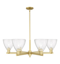 Innovations Lighting 716-6CR-SG-GBD-754 - Bristol - 6 Light - 37 inch - Satin Gold - Stem hung - Chandelier