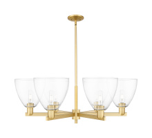Innovations Lighting 716-6CR-SG-GBD-92 - Bristol - 6 Light - 39 inch - Satin Gold - Stem hung - Chandelier