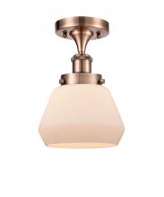 Innovations Lighting 916-1C-AC-G171 - Fulton - 1 Light - 6 inch - Antique Copper - Semi-Flush Mount