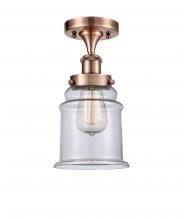 Innovations Lighting 916-1C-AC-G182 - Canton - 1 Light - 6 inch - Antique Copper - Semi-Flush Mount