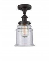 Innovations Lighting 916-1C-OB-G184 - Canton - 1 Light - 6 inch - Oil Rubbed Bronze - Semi-Flush Mount