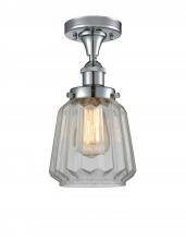 Innovations Lighting 916-1C-PC-G142 - Chatham - 1 Light - 6 inch - Polished Chrome - Semi-Flush Mount