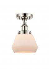 Innovations Lighting 916-1C-PN-G171 - Fulton - 1 Light - 6 inch - Polished Nickel - Semi-Flush Mount