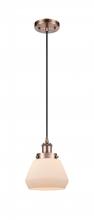 Innovations Lighting 916-1P-AC-G171 - Fulton - 1 Light - 6 inch - Antique Copper - Cord hung - Mini Pendant