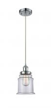 Innovations Lighting 916-1P-PC-G182 - Canton - 1 Light - 6 inch - Polished Chrome - Cord hung - Mini Pendant