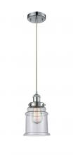 Innovations Lighting 916-1P-PC-G184 - Canton - 1 Light - 6 inch - Polished Chrome - Cord hung - Mini Pendant