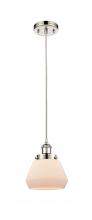 Innovations Lighting 916-1P-PN-G171 - Fulton - 1 Light - 6 inch - Polished Nickel - Cord hung - Mini Pendant