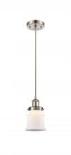 Innovations Lighting 916-1P-SN-G181S - Canton - 1 Light - 6 inch - Brushed Satin Nickel - Cord hung - Mini Pendant