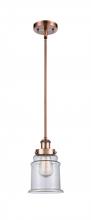 Innovations Lighting 916-1S-AC-G182 - Canton - 1 Light - 6 inch - Antique Copper - Mini Pendant