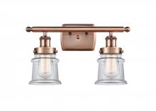 Innovations Lighting 916-2W-AC-G182S - Canton - 2 Light - 16 inch - Antique Copper - Bath Vanity Light