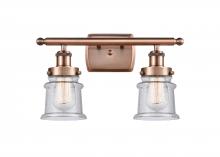 Innovations Lighting 916-2W-AC-G184S - Canton - 2 Light - 16 inch - Antique Copper - Bath Vanity Light