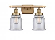 Innovations Lighting 916-2W-BB-G182 - Canton - 2 Light - 16 inch - Brushed Brass - Bath Vanity Light