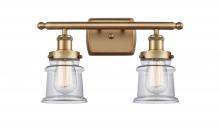 Innovations Lighting 916-2W-BB-G182S - Canton - 2 Light - 16 inch - Brushed Brass - Bath Vanity Light