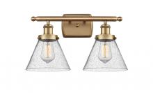 Innovations Lighting 916-2W-BB-G44 - Cone - 2 Light - 18 inch - Brushed Brass - Bath Vanity Light