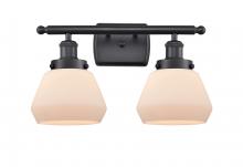 Innovations Lighting 916-2W-BK-G171 - Fulton - 2 Light - 16 inch - Matte Black - Bath Vanity Light