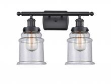 Innovations Lighting 916-2W-BK-G184 - Canton - 2 Light - 16 inch - Matte Black - Bath Vanity Light