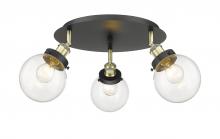 Innovations Lighting 916-3C-BAB-G202-6 - Beacon - 3 Light - 18 inch - Black Antique Brass - Flush Mount