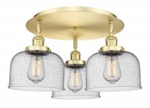 Innovations Lighting 916-3C-SG-G74 - Cone - 3 Light - 20 inch - Satin Gold - Flush Mount