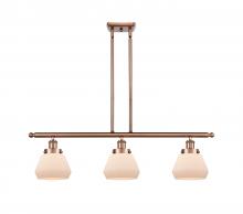 Innovations Lighting 916-3I-AC-G171 - Fulton - 3 Light - 36 inch - Antique Copper - Stem Hung - Island Light