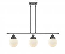 Innovations Lighting 916-3I-BK-G201-6 - Beacon - 3 Light - 36 inch - Matte Black - Stem Hung - Island Light